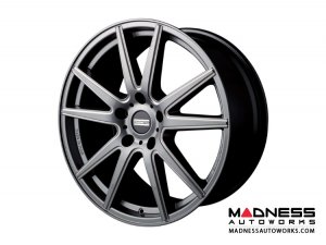 Maserati GranTurismo Custom Wheels by Fondmetal - Gloss Titanium Milled